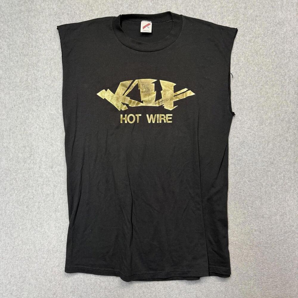 VINTAGE 1991 1992 KIX HOT WIRE CONCERT TOUR T-SHIRT SIZE XL METAL Single Stitch